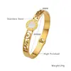 Pulseira de Aço Titânio para Mulheres, Estilosa de Alta Qualidade, Números Romanos, Design de Nicho, Pulseira de Aço Inoxidável da Moda com Fecho