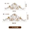Decoração de Cabeça de Porta Personalizada Escultura em Madeira Dongyang Flor Longa Estilo Europeu Adesivo de Batente de Porta Flor Grande Acabada Flor Superior da Parede de Fundo da TV