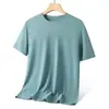 40-110 kg Usable de manga corta unisex talla grande holgado cuello redondo casual deportivo prenda exterior de media manga camiseta base superior