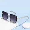 Gafas de sol polarizadas para mujer de estilo TikTok, elegantes y a la moda, con flor de camelia, perlas pequeñas, alta gama, protección UV y diseño sin montura