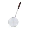 Espumadera Grande de Acero Inoxidable Sólido con Mango de Madera para Hot Pot, Colador para Cocina Casera, Espumadera para Freír, Fideos y Empanadillas