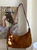 Bolso Femenino Fresco y de Moda Estampado de Leopardo 2025 Nuevo Estilo Ins Bolso Trendy Coreano Tipo Dumpling Gran Capacidad Bolso de Hombro