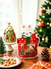 Nova Sacola de Presente de Natal Desenho Animado Lanches Assados Biscoitos Saco Autovedante Criativo Sacola de Embalagem de Presente de Véspera de Natal