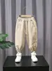 Q049 Ropa Infantil Niños Pantalones de Otoño Nuevo Estilo Primavera-Otoño Pantalones Casuales Infantiles para Niños Pequeños Pantalones de Otoño de Moda