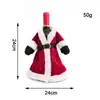 Capas criativas de garrafa de vinho de Natal, vestidos de decoração de Natal, capas de garrafa de vinho, capas de vinho de Natal, decoração de mesa para casa