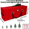 Saco de armazenamento para árvore de Natal, espessado, à prova d'água e à prova de poeira, tamanho grande de 2,4m, bolsa organizadora dobrável