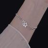 Ins Lujo Ligero Nuevo Llegada Pulsera Historia de Estrellas para Mujer Doble Laminado Estilo de Uso Hueco Diamante Pulsera de Perlas Redondas Tachonada de Estrellas