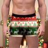 Comercio transfronterizo Ropa interior estampada para hombre de Navidad Europa y Estados Unidos nuevos cómodos transpirables de seda de leche boxers de cintura
