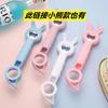Abridor de botellas creativo cuatro en uno multiusos con forma de oso, para latas de bebidas, cerveza, protección para uñas