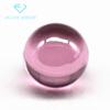 Cuentas de luz directas de fábrica, cuentas redondas, circón rosa, piedra desnuda, se pueden perforar, cuentas redondas, pulsera con hilo, agujero para ensartar, cuentas sueltas, piedra blanca