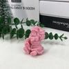 Vela Aromática de Papá Noel Sentado Molde de Yeso de Silicona DIY Adornos Navideños Molde de Pegamento de Enano