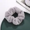 Accesorios para el cabello de nuevo estilo Otoño e Invierno linda diadema de felpa sintética cuerda para el cabello peluda súper suave y cálida anillo de intestino grueso cuerda para la cabeza para mujeres