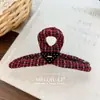 Pinza de Garra Triángulo Cuadros Estilo Chanel Pinza de Tiburón para Recogidos Accesorio para el Cabello al por Mayor
