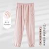 Pijama de Franela Yu Zhaolin para Mujer en Invierno, Forrado de Felpa, Engrosado, Pantalones de Dibujos Animados Cálidos, Pantalones Casuales Usables para el Hogar