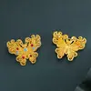 Broche de borboleta de seda corsage feminino de alta qualidade esmalte antigo de luxo temperamento pino de alta qualidade acessórios antigos presente
