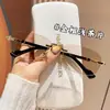 Gafas de Sol Nuevas Sin Marco Tendencia Versátiles Unisex Alta Apariencia Textura Premium Protección Solar Gafas de Sombra