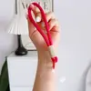 Cordão de Celular Estilo Ins com Tira de Pulso Trançada e Espaçador Transparente Acessório de Celular Dopamina