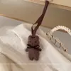 Colgante Hecho a Mano de Tela con Forma de Flor de Tulipán Estilo Coreano Estilo Ins, Cuadros Vintage, Sencillo y Dulce, Adorno para Colgar en el Coche Relleno de Algodón