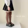 Calcetines Largos Hasta la Rodilla para Niñas, Nuevos Calcetines de Felpa Estilo Coreano Otoño e Invierno para Niños, Calcetines de Encaje con Lazo de Cinta para Niños Pequeños y Medianos