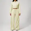 Conjunto de Ropa de Yoga Transfronterizo Nuevo Ze Chuang para Mujer, Top Corto Protector Solar, Pantalones Largos de Fitness para Exteriores de Secado Rápido 2549