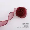 Changyi Wholesale Cinta de Embalaje de Hilo Ondulado de 4 cm con Flor de Hilo de Cola de Pez Cinta Decorativa Papel de Flor Tienda de Flores Tienda de Flores Flor