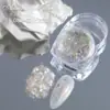 Arte de Unhas Transfronteiriça Pó Aurora Opalino Lantejoulas Glitter Joias de Unha Pó Polarizado Yunjin Pacote Misto Super Brilhante