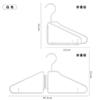 Nueva Percha Plegable Plástico Plegable Almacenamiento Percha Pantalonero traje
