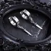 Aretes de Acero de Titanio para Hombres, Pinzas para Orejas con Borla y Cono Estilo Punk para Mujeres, Aros para Orejas Unisex sin Perforación, Accesorios para Orejas de Acero Inoxidable de Moda