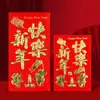 Envelopes vermelhos com o caractere "Fu", envelopes vermelhos de papel grosso dourado para o Ano Novo, lembrancinhas de Ano Novo, envelopes grandes para dinheiro de Ano Novo, boa sorte e prosperidade