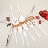Juego de Utensilios de Cocina de Silicona Espátula de Silicona Colorida Sartén Antiadherente Utensilios de Cocina para el Hogar Resistente a Altas Temperaturas Pala para Saltear Colador de Sopa