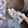 Sapatos Femininos Estilo Mãe de Uva, Tênis de Treino Alemães, Sapatos Brancos Versáteis Femininos com Padrão de Estrela, Tênis Forrest Gump, Sapatos Esportivos Casuais de Solado Grosso