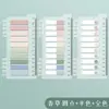 Papel de Etiqueta Índice para Notas Adhesivas Se Puede Escribir en Película Fluorescente Transparente para Estudiantes Notas Adhesivas Coloridas de Celebridades de Internet con Fuerte Adhesividad