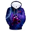 Comércio exterior Moda Primavera e Outono novo moletom impressão digital 3D masculino e feminino solto Esportes Uniforme de Baseball suéter moderno
