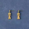 Novos Brincos Criativos da Série Poseidon, Luxo Leve, Retrô, Simples, Modernos, Brincos Personalizados, Nicho, Versáteis, Brincos de Alta Qualidade