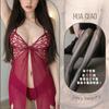 Lencería Sexy, Estilo Sexy Pura Lujuria, Camisón Sexy, Uniforme Transparente de Mariposa Caliente para Mujer, Pijama Tentación, Íntimos Qqny