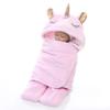 Comércio Exterior Transfronteiriço Novo Inverno Dupla Camada Flanela Unicórnio Cobertor Espessado Swaddle de Bebê Personalizado Dropshipping