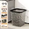 Lixeira Transparente para Casa 2026 Novo Estilo Luxo Leve Sala de Estar Banheiro de Alto Padrão Cozinha Grande Capacidade Alta Aparência Cesto de Papel
