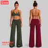 Conjunto fitness transfronteiriço com top esportivo de gola halter, secagem rápida, roupa casual para esportes ao ar livre, corrida, yoga para mulheres