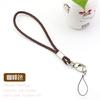 Atacado de fábrica personalizado cordão longo curto de couro PU corda chave corrente de celular pulseira corda de couro cordão de celular corda de câmera