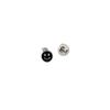 Aretes de Plata Esterlina S925 de Corea del Sur con Carita Sonriente Aretes Sonrientes Femeninos Sentido del Diseño Temperamento Pequeños y Exquisitos Sensación de Alta Gama