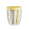 Copo de salada de camada dupla, em formato de garfo, de grande capacidade, com drenagem, esteticamente agradável, copo de frutas hermético, garrafa de água portátil para mulheres, copo de plástico