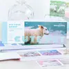 Um Belo Dia e Adesivo de Papel Ben Meng Chong Grupo Turístico Série Tema Animal Material para Diário Decoração Base