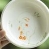 Maceta de flores silvestres pintada a mano de porcelana blanca de barro de jade Moji con juego de té de kung fu, bandeja de burbujas secas de cerámica para el hogar, accesorios para la ceremonia del té, bandeja para refrigerios