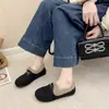 Mocasines de Invierno 2026 Nuevos Forrados de Felpa Suela Suave Cálida Moda Casual Celebridad de Internet Zapatos Gruesos de Piel para Ponerse y Quitarse Mujer