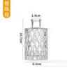 Jarrón de Cristal Repujado Vintage de Lujo de Entrada Sencilla Estilo Ins Jarrón para Mesa de Comedor Botella Decorativa Hidropónica Transparente Estilo Europeo