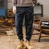 Macacão estilo americano masculino verão vintage calça com bico primavera e outono calça casual cropped masculina moderna