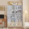 Estantería Estantería de Múltiples Niveles de Pie para Dormitorio Artículos de Uso Diario Ropa Buena Juguetes Estante para Snacks Estantería a Prueba de Polvo