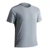 2609 Camiseta Esportiva Leve Sem Costura Manga Curta Masculina Secagem Rápida Seda de Gelo Verão Fina Meia-Manga Top Caimento Solto