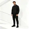 Jaqueta grossa com gola alta acolchoada de algodão para comércio exterior masculino, cardigã com zíper para outono e inverno, casaco de algodão quente, disponível em várias cores, peça externa casual