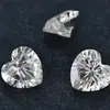 Moissanita Forma de Corazón Ultra Blanca Color D Resistente al Calor Piedra Cultivada en Laboratorio Corte Ex Piedra Suelta Pasa la Prueba del Espejo